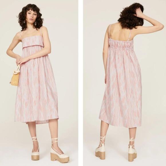 Matthew Bruch Badeau Babydoll Midi Dress Medium NEW - Picture 1 of 11